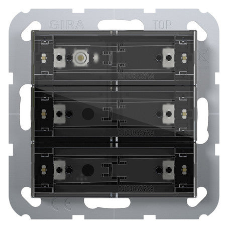GIRA Tastsensor KNX UP 3f 6pkt LED System 55 504300 inkl.Ankoppl