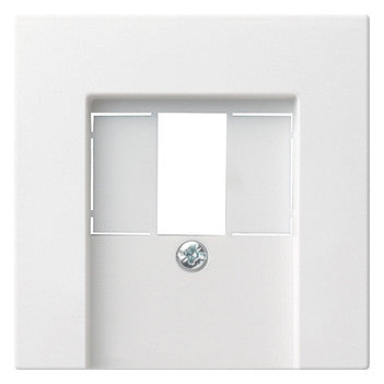 GIRA Zentralplatte USB/TAE 1f rws System 55 027627 Schraubbef seidenmatt