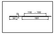 RIDI LED-Pendelleuchte 1LED 4000K 4080lm F-EDGE2 FEDGE2-PD1500NDWS840-0400 Konv