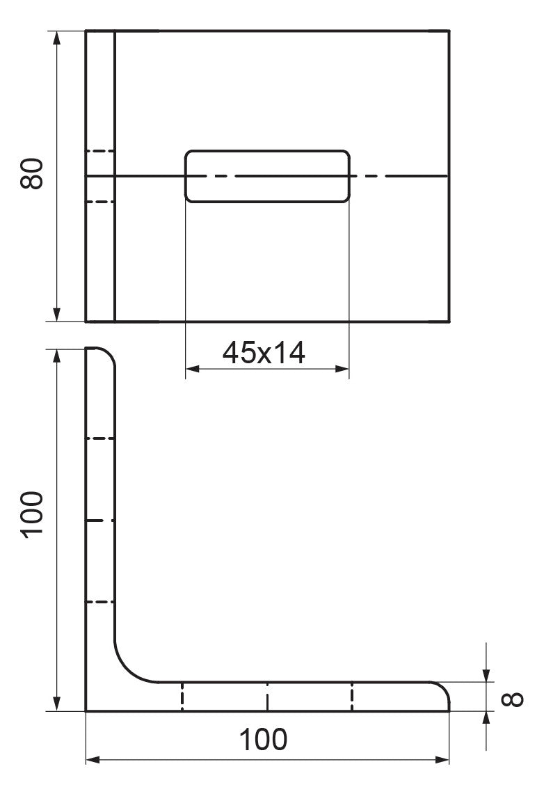 Walraven Verbinder Maxx AC80/90-2 90 Grad 100x100x80 fv - f. Maxx-Profile | 6681010