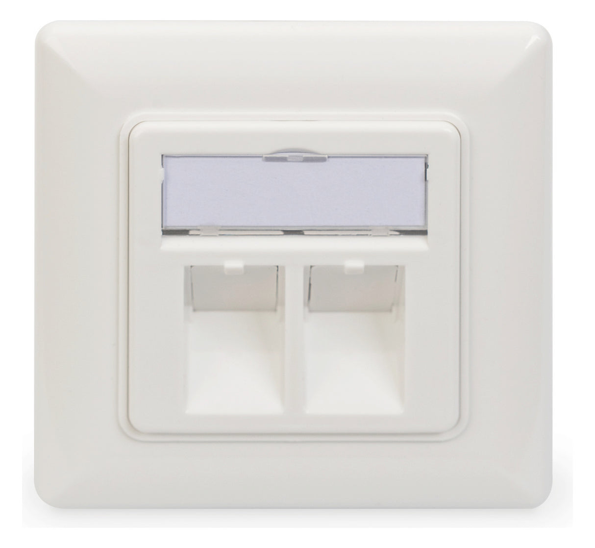 ASSMANN ELEKTRO Modulaufnahme 2xRJ45 ws DN-93801-1 m.Staubschutz