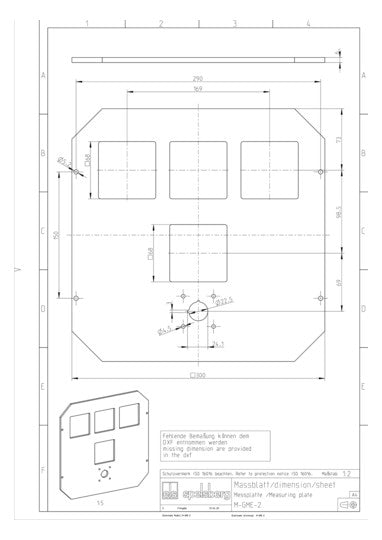 SPELSBERG Abdeckung Verteilerfeld Kst GME 2 6x300x300mm