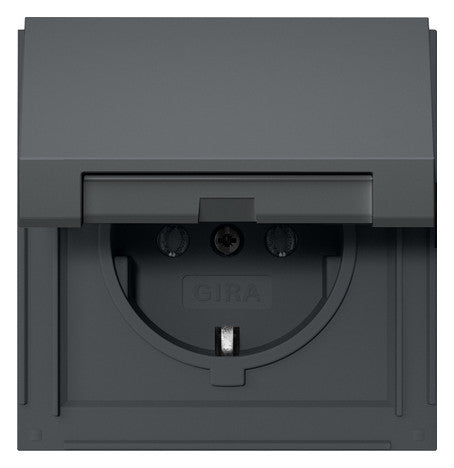GIRA Steckdose 1f anth UP Klappd IP44 TX_44 445467