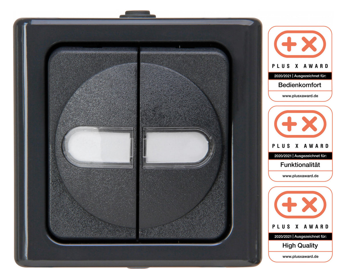 KOPP Kontroll-Serienschalter glz AP IP44 BLUEELECTRIC 560515004 2f