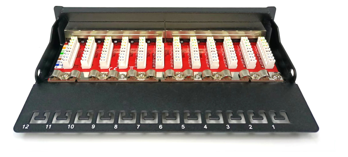 ASSMANN ELEKTRO Patchpanel 12Ports AP DN-91612SD-EA Cat6A Schirm RAL9005