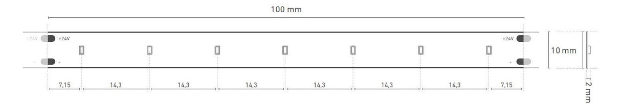 BARTHELME LED-Lichtband 6W/m ws 4000K DC 51541234 70Stk/m IP00 24V