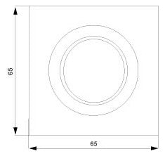SIEMENS Drehknopf Symbol Dimmer ti-ws DELTAprofil 5TC8904 glz