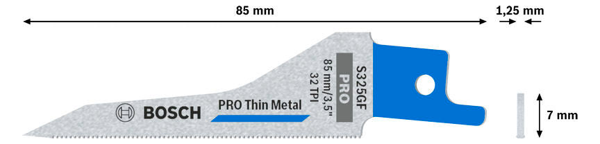 BOSCH-EW Säbelsägeblatt 85mm SÄBELSÄGEBLATT Nichteisen-Metalle