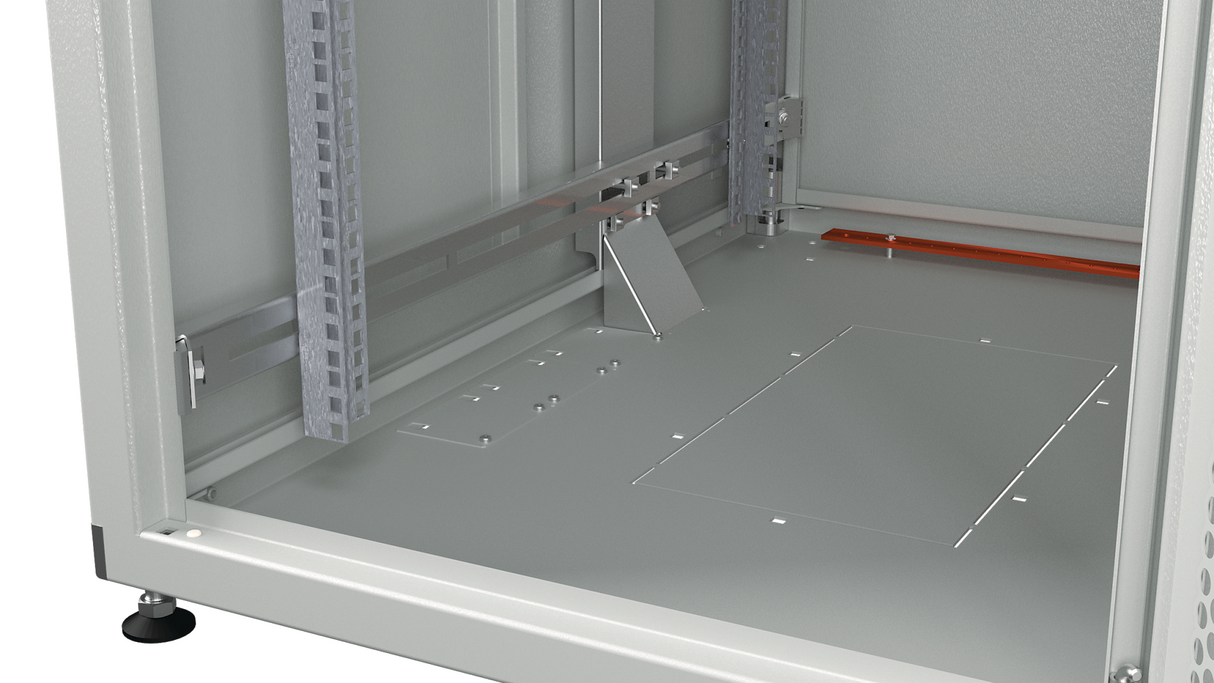 Co-Location Rack PRO, 2 x 20HE, 800x800 mm, F+R 2-tlg. perforiert, RAL9005 - PRO-CL2-4288TS.P2