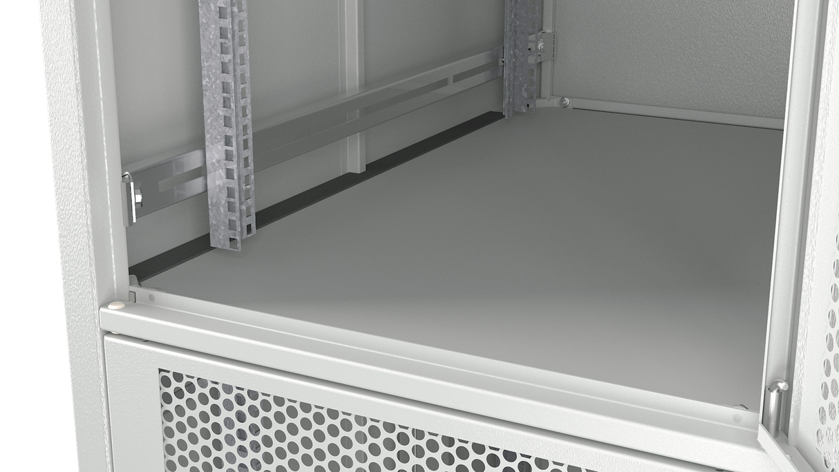 Co-Location Rack PRO, 2 x 20HE, 800x800 mm, F+R 2-tlg. perforiert, RAL9005 - PRO-CL2-4288TS.P2