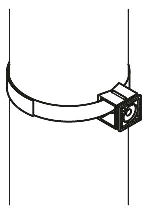 WALRAVEN Klettband IKS-2000 schwarz b=12mm Rolle 25m für Schilderhalter