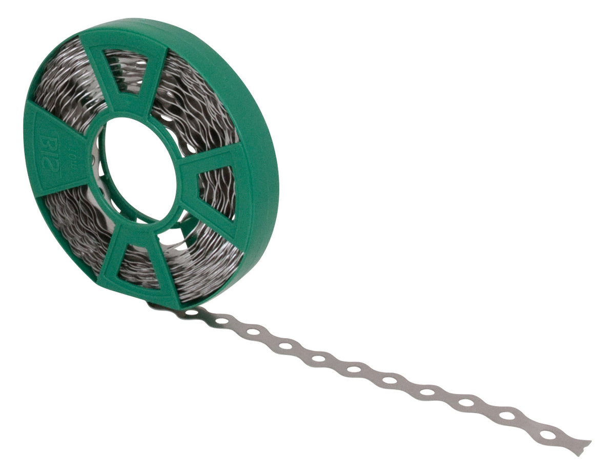 Walraven Montageband Edelstahl 1.4401 17x0,8 10m gewellt gleichm. Lochbild (7) | 0833017