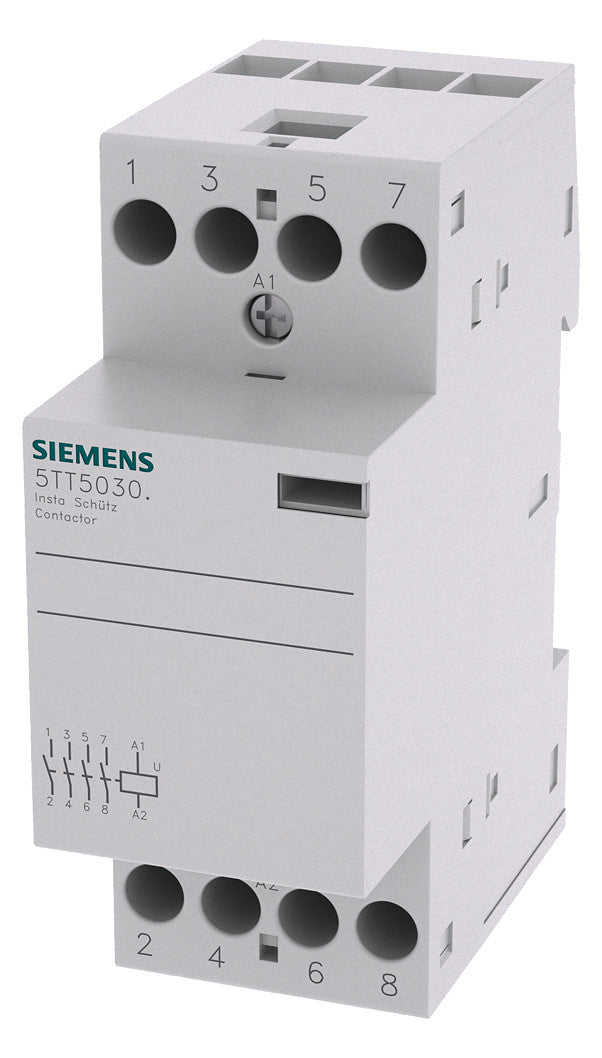 SIEMENS Installationsschütz 25A 230V/AC 5TT5830-0 400V/AC 4S 2000W/AGL 2TE
