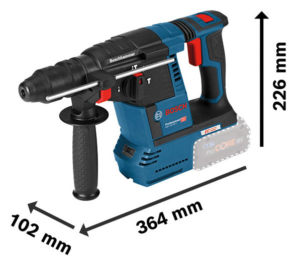 BOSCH-EW Akku-Bohrhammer 18V 3,6kg 2,6J Professional GBH 18V-26 F SDSplus