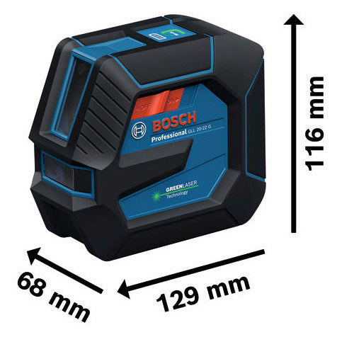 BOSCH-EW Messlaser Kl.2 20m Professional GLL 20-22 G + LB10 + Pouch