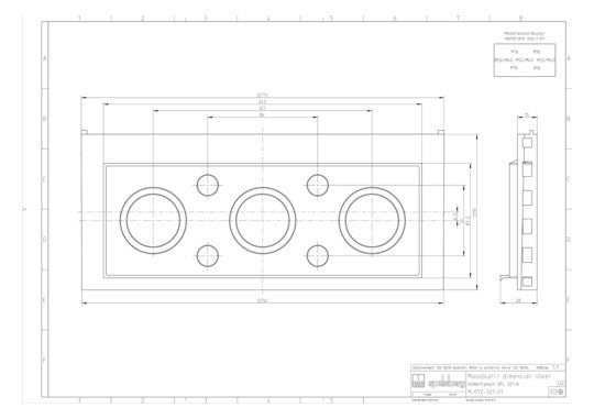 SPELSBERG Einführungsflansch Kst unbeh GFL 321-m 320x119mm Kabelverschr