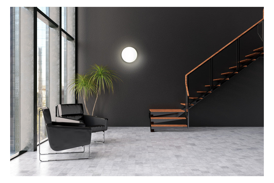 LEDVANCE LED-Anbauleuchte 42W 3000K ws SF CIRC 500 V 42W 830 IP44 DALI 3500lm