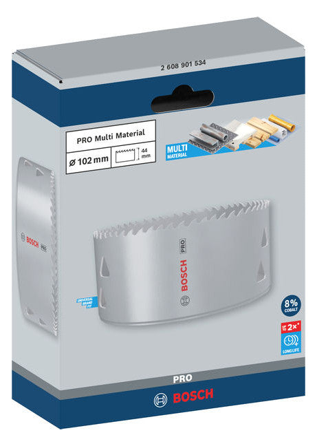 BOSCH-EW Lochsäge 102mm T44mm Gewinde LOCHSÄGE f.Gips Holz
