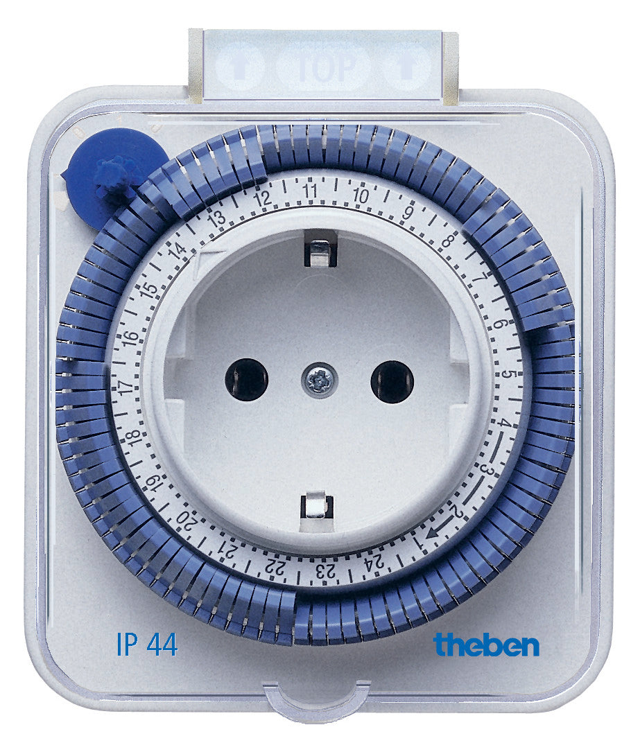THEBEN Steckdosenschaltuhr IP44 Tage 16A theben-timer 26 IP 44 analog 230V 15min