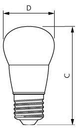 PHILIPS-LM LED-Kugellampe E27 P45 5W ws Corepro Lustre ND 5-40W E27 827 P45 2700