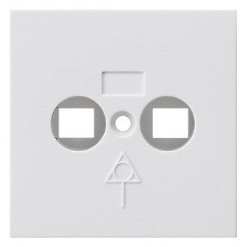 GIRA Zentralplatte Potenzialausgl 2f rws System 55 810903 Schraubbef