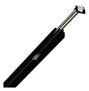 REGIOLUX Tragschiene Lichtband 1-längig SRT /1500/I-0750 7x2.5mm² sw RAL900 7x2,