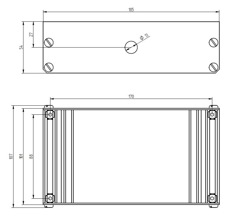 GROTHE UP-Kasten 185x101x56mm UPK 833