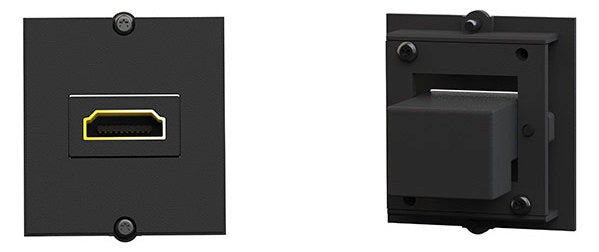 BACHMANN Einsatz HDMI 1f sw Schraubbef 917.146 ohne Beschriftungsfeld