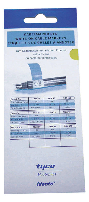 CIMCO Kabelmarkierung ws 0-14mm Kst 182650 23x25mm Textf kleb