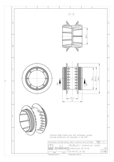 SPELSBERG Kombistutzen AK KS 24/36