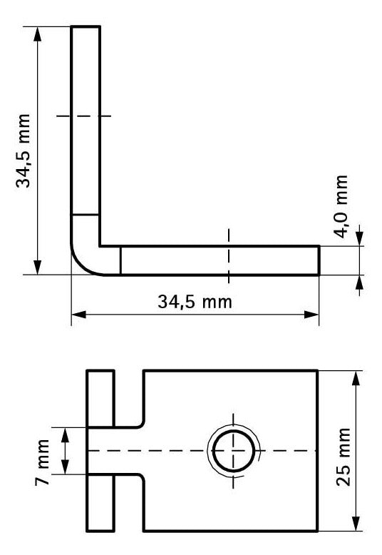 Walraven Schiebemutter rechtwinklig M8 35x35x25 ev - für RapidRail | 6513709