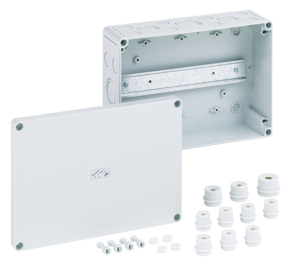 SPELSBERG Abzweigdose Tragschiene IP66 RK 4/25-L 180x254x90mm rechteck Kst hfr