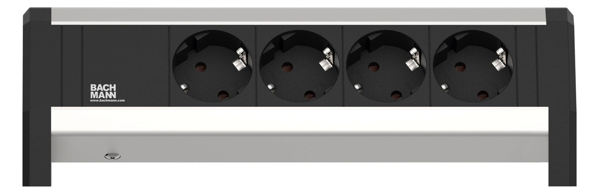 BACHMANN Steckdosenleiste 4f sw 35° IP20 DESK 339.1000