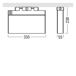 ZUMTOBEL LED-Sicherheitsleuchte 4,7W 32m ECOSIGN 160 P MSC ECP WH IP65 190lm
