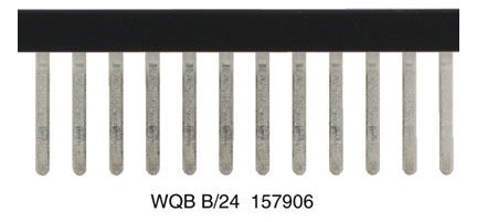 WEIDMÜLLER Querverbinder 24p sw schraub WQB B/24 isol m.Berühr.schutz