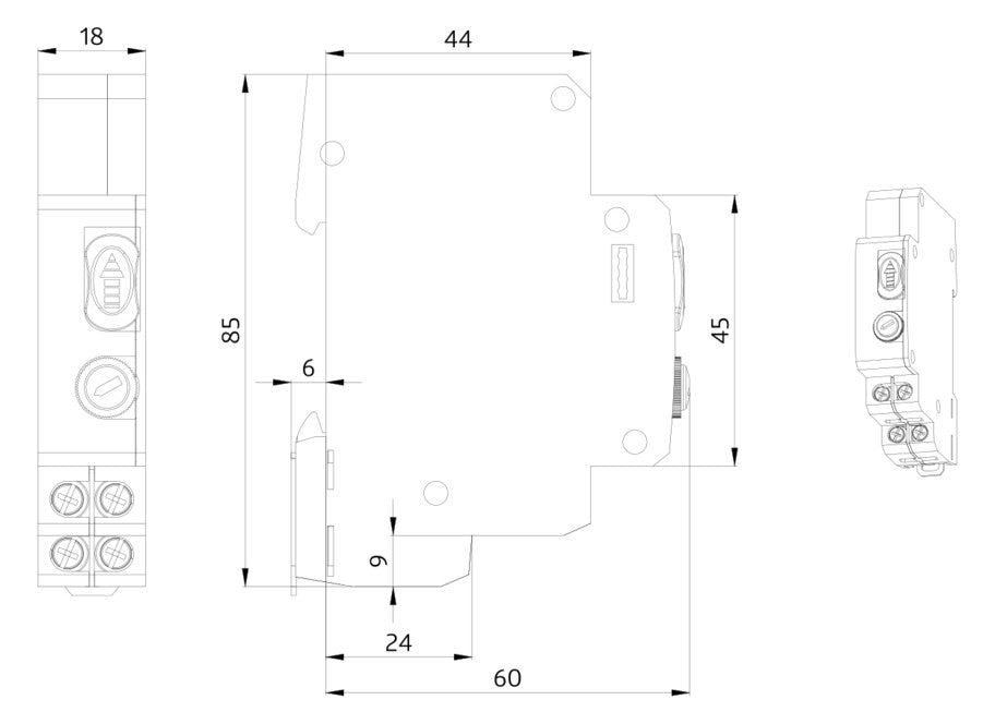 BEG Treppenlichtzeitschalter REG elektr SCT1 grau 230VAC 3/4Leiter 230V/AC 1TE