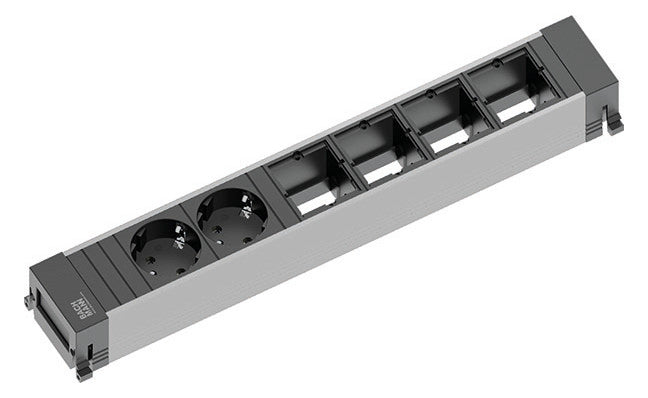 BACHMANN Steckdosenleiste 2/4f sw 0,1m 916.025 35° IP20