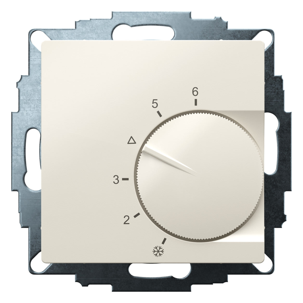 EBERLE Raumthermostat 230V 10A Öffner UTE 1003-RAL1013-G-55 IP20 Bimetall