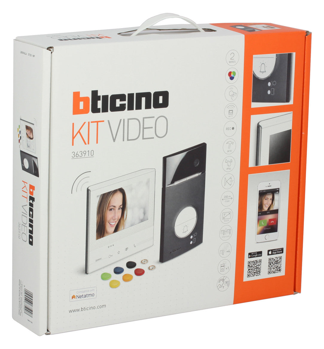 LEGRAND Video-Türsprechset Bus 1xTeiln Flex'ONE Bticino 363910 AP/AP sw ws 1LS