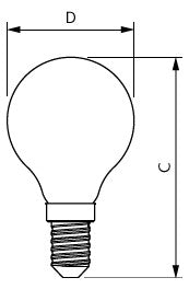PHILIPS-LM LED-Kugellampe FM E14 P45 ws CorePro LEDLusterND6.5-60W P45 E148 6,5W
