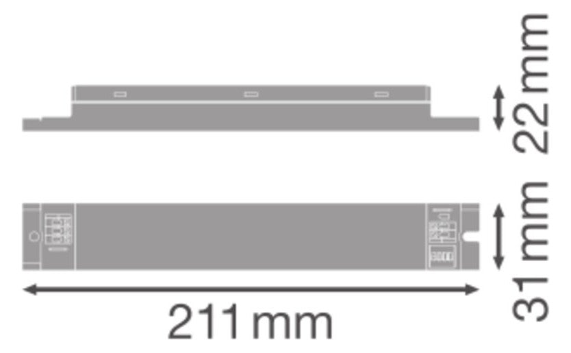 LEDVANCE LED-Trafo 40W 100-475mA 40-220V DR DS-P -40/220-240/475 L NSV IP20 dyn