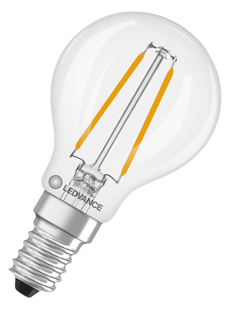 LEDVANCE LED-Lampe FM E14 1,8W 2700K ws LED Classic P 25 Filament P 1.8W 82 250l