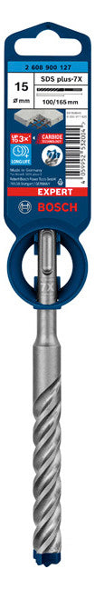 BOSCH-EW Hammerbohrer 15mm SDSplus SDS plus-7X 1pc 100/165mm f.Beton