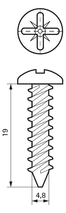 Walraven Blechschraube DIN 7981 ev 4,8x19 Zylinderkopf | 6174519
