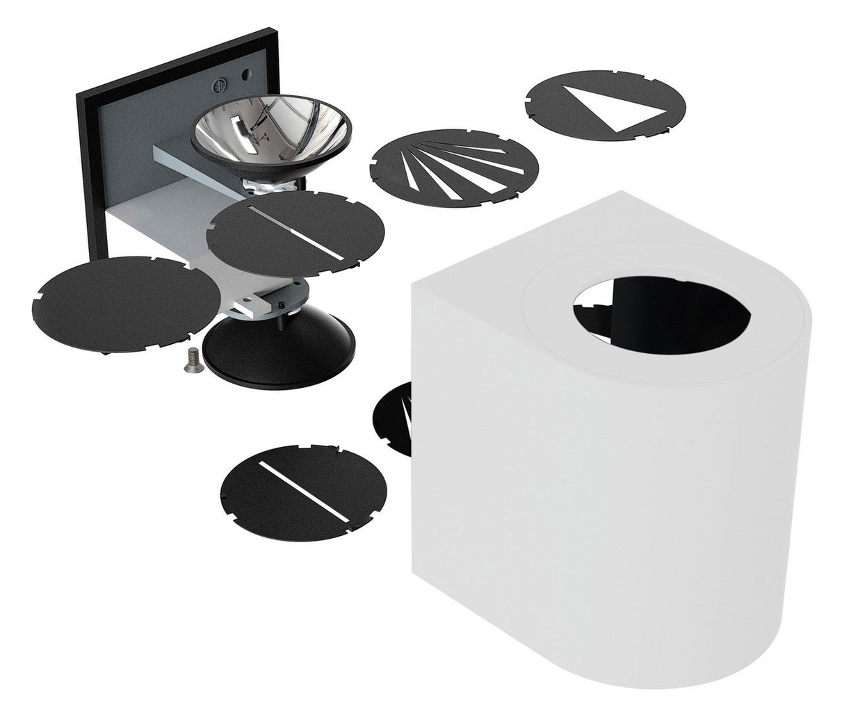 NORDLUX LED-Wandanbauleuchte 12W 3000K Canto2 49701010 A+ 500lm gr Konv IP44