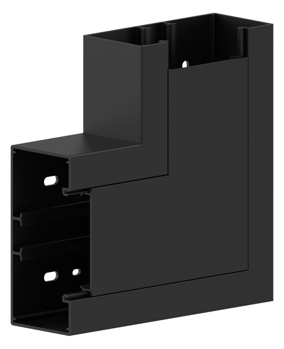 GGK Flachwinkel GEB-K UT/OT 60x130mm Kst BR 60x130/80-FW sw unbeh RAL9005