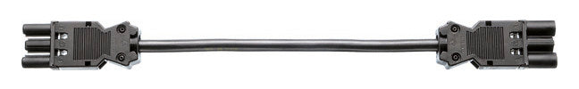 BACHMANN Verbindungskabel 3p H05VV-F sw 375.050 1,5qmm L300mm