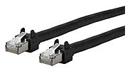METZ CONNECT Patchkabel Cat5E 3m sw RJ45 13084F3000-E S/UTP 1:1