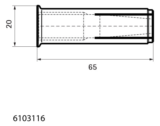 Walraven Einschlaganker WDI1L ev M16x65 gelippt un-/gerissener Beton | 6103116