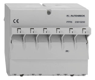 RUTENBECK Patchpanel 6Ports Hutschiene PPR 6 6Ports Cat6 Schirm RAL7035